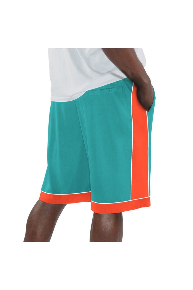Men's Starter Aqua Miami Dolphins Throwback Fan Favorite Shorts, Alternate, color, Aqua