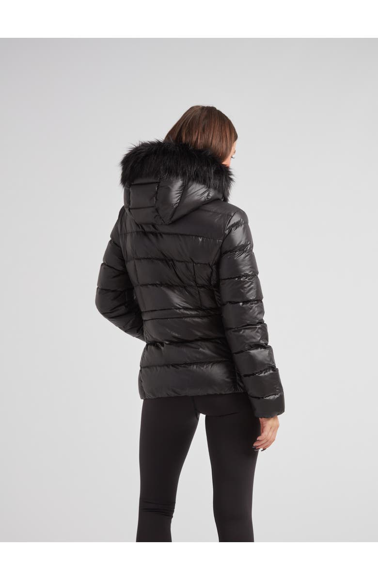 JACK1T R4D Faux Fur Tricolore Racer Jacket, Alternate, color, Black