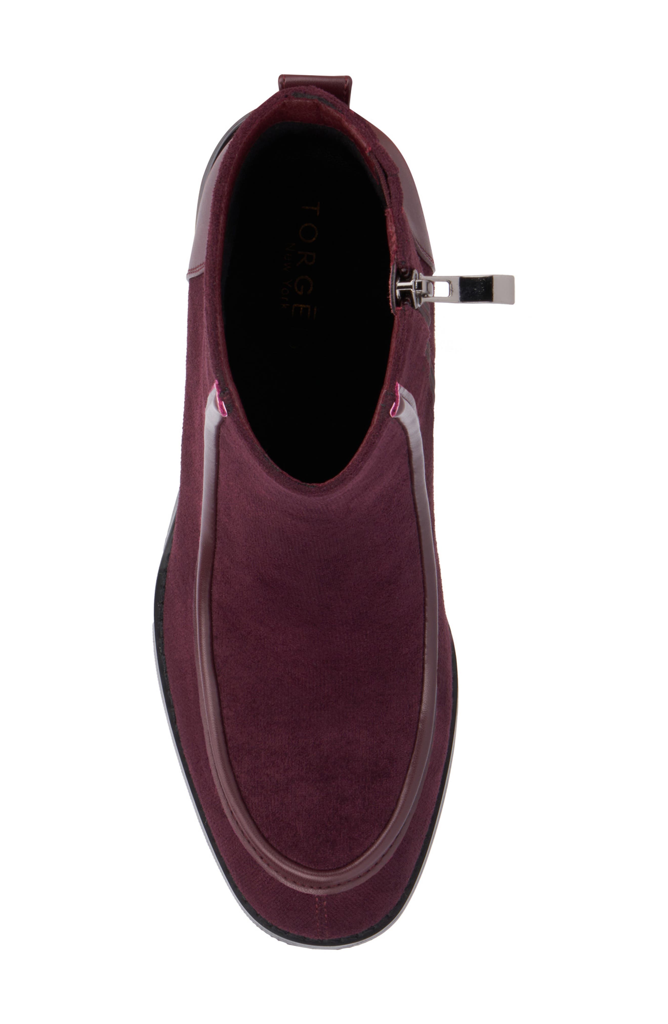 Rashida Moc Toe Boot, Alternate, color, BURGUNDY