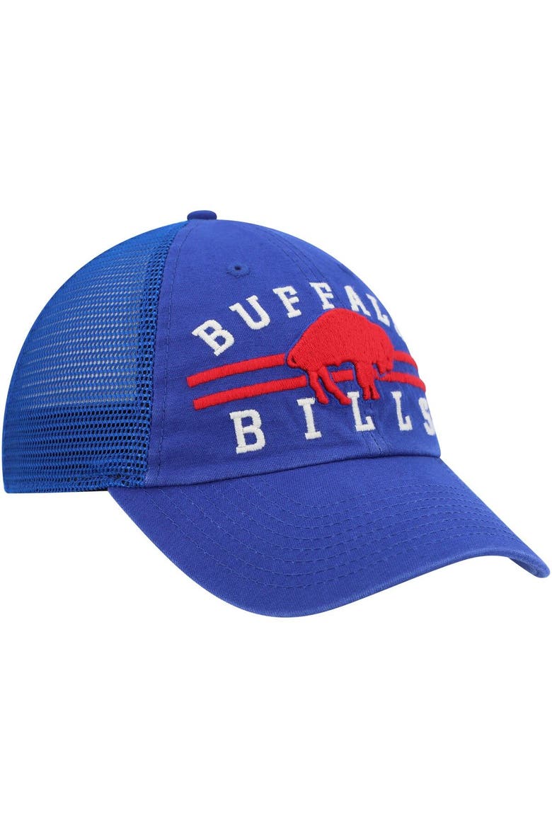 Men's '47 Royal Buffalo Bills Legacy Highpoint Trucker Clean Up Snapback Hat, Alternate, color, Royal