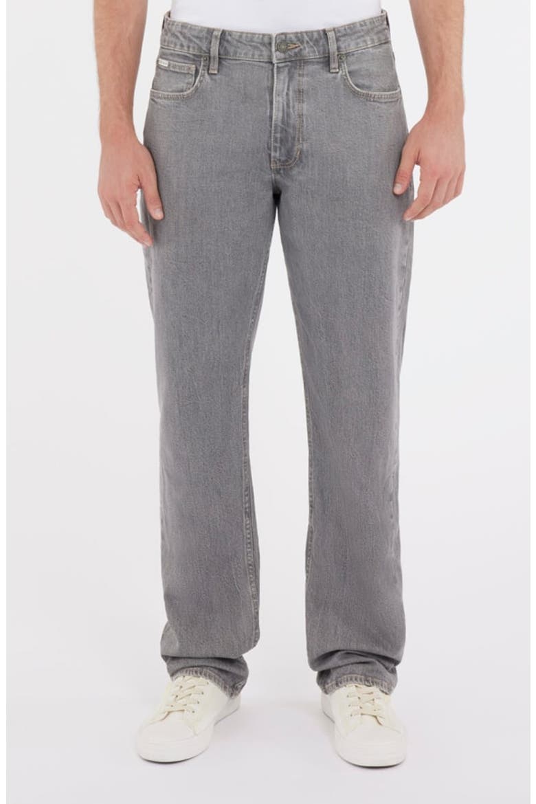 G16 Relaxed Straight Leg Jeans, Main, color, GREY