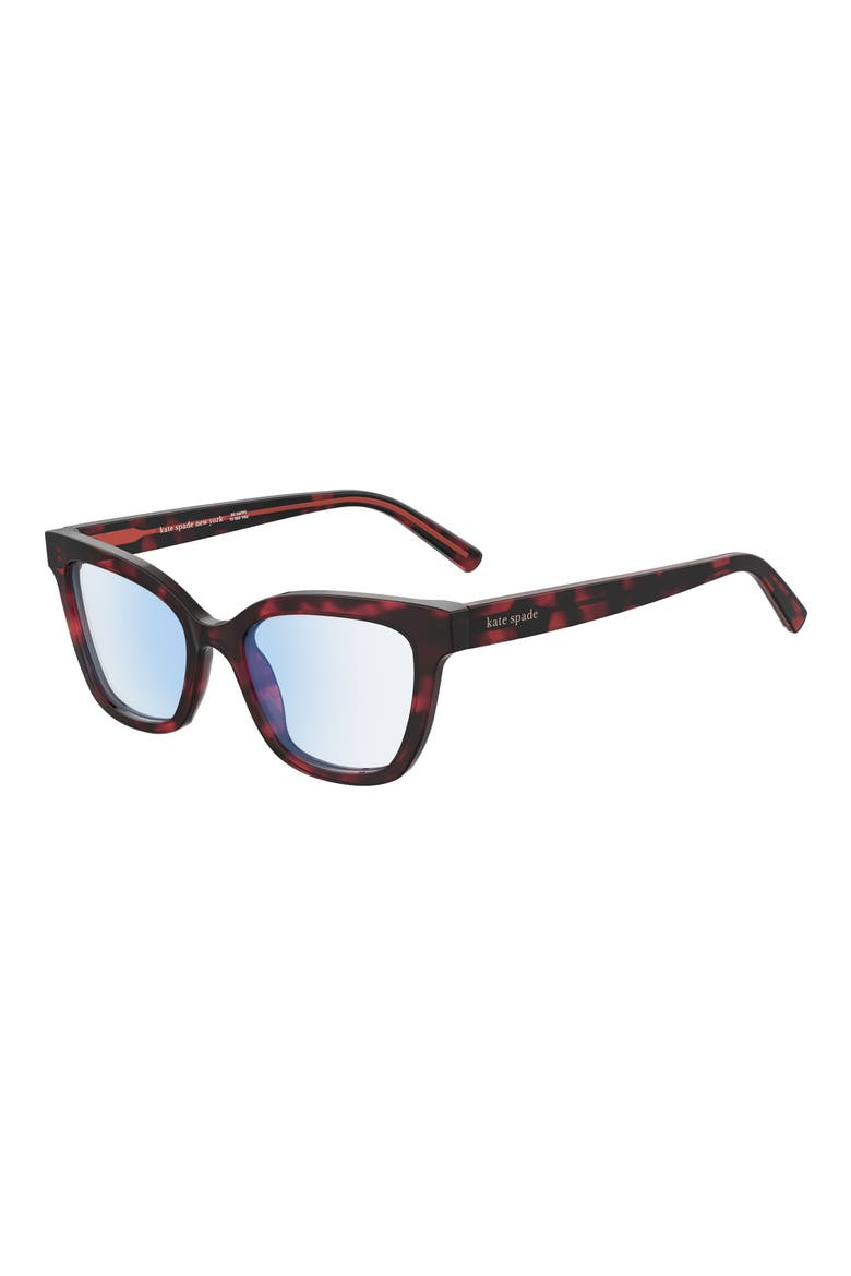 joanie 52mm reading glasses, Alternate, color, RED HAVANA