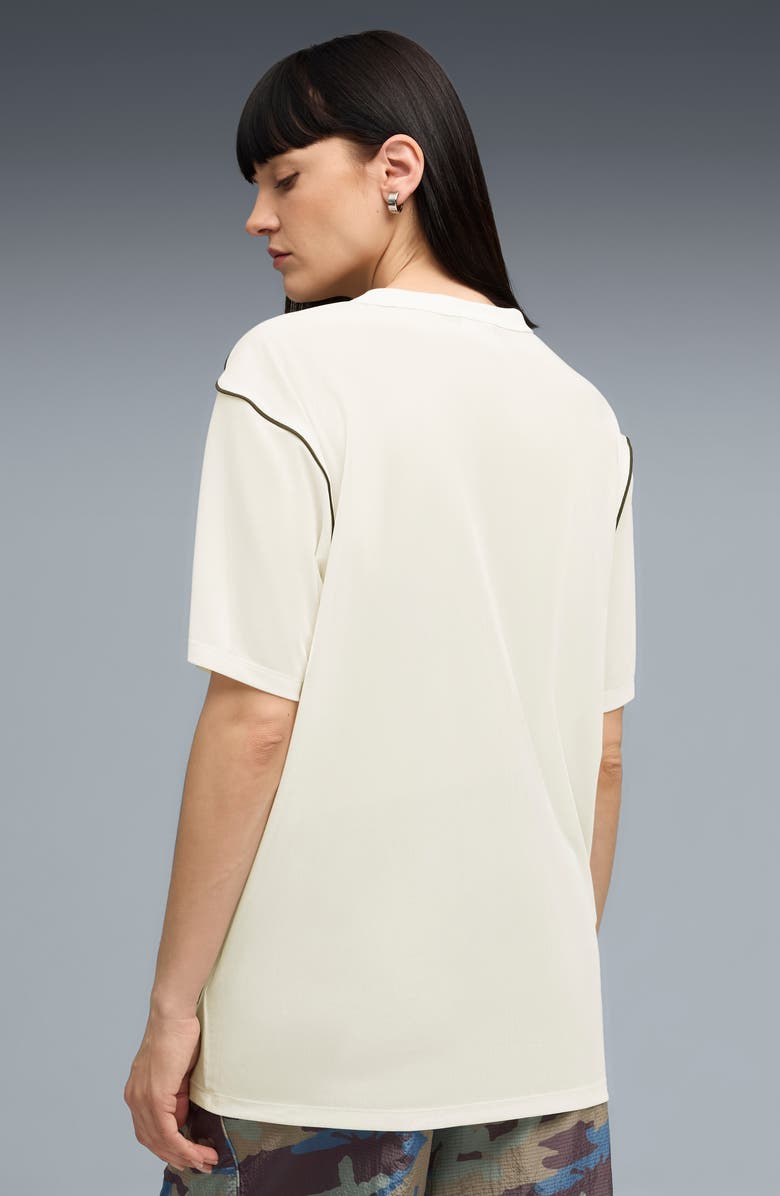 PUMA Nine to Five Mesh Graphic T-Shirt, Alternate, color, Warm White