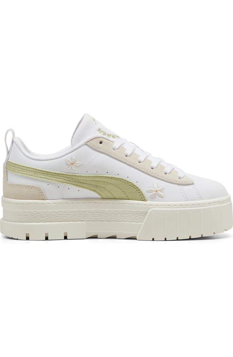 PUMA Mayze Floral Embroidery Platform Sneaker, Main, color,