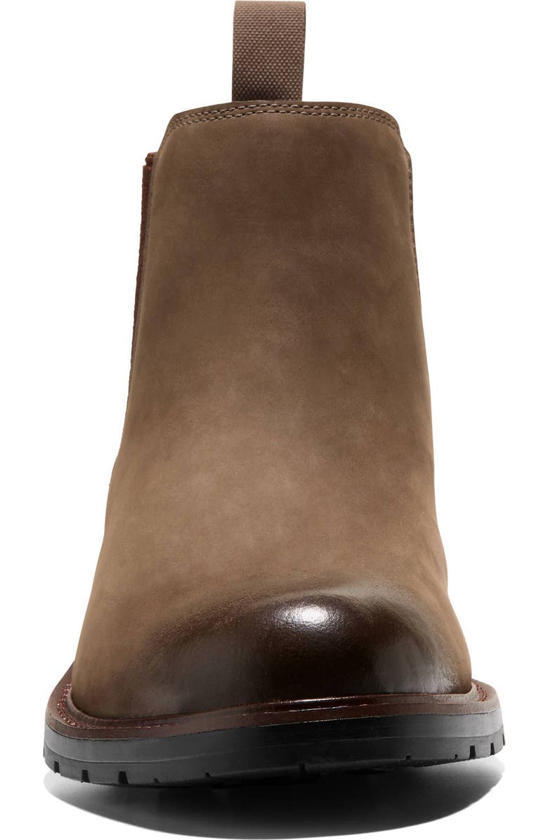 Cole Haan Chamberlin Grand Water Resistant Chelsea Boot, Alternate, color, Truffle Nubuck / Black