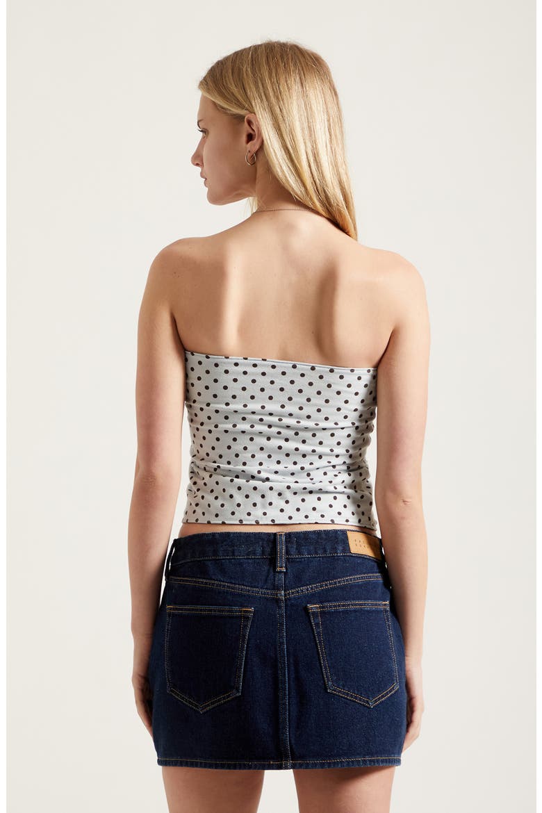 Bella Mid Rise Denim Miniskirt, Alternate, color, DARK INDIGO