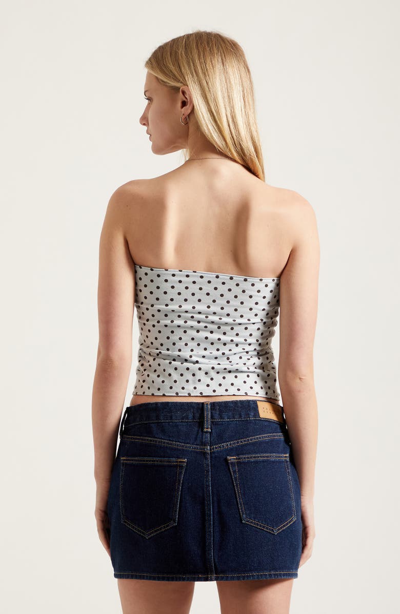 PacSun Bella Mid Rise Denim Miniskirt, Alternate, color, Dark Indigo