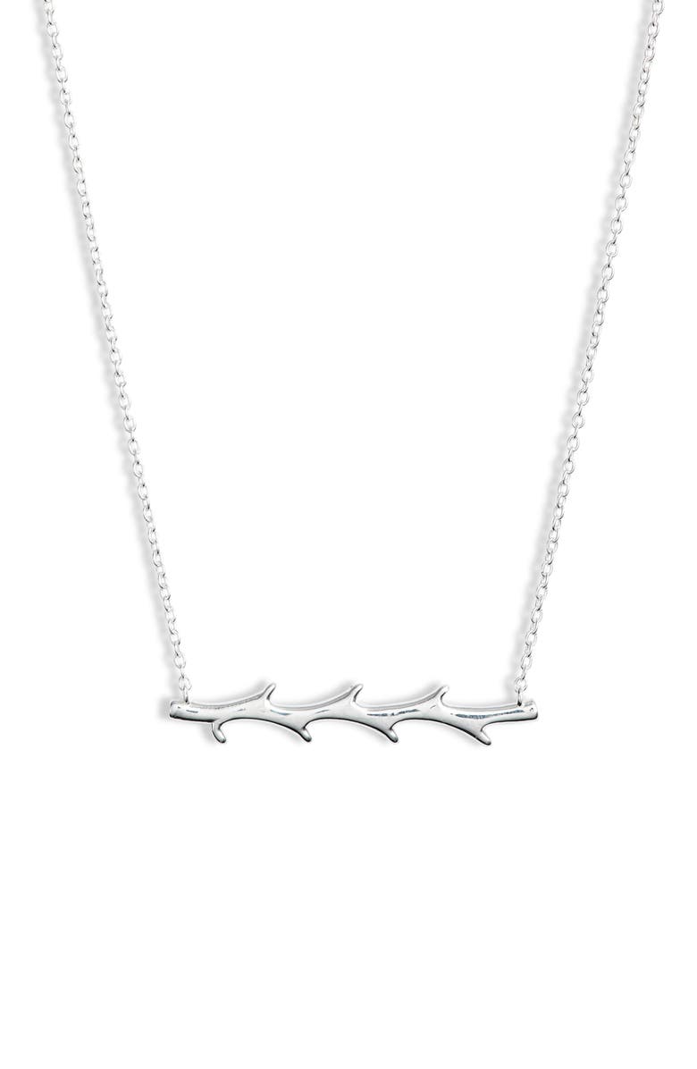 Argento Vivo Sterling Silver Argento Vivo x DRU. Thorn Pendant Necklace, Main, color,