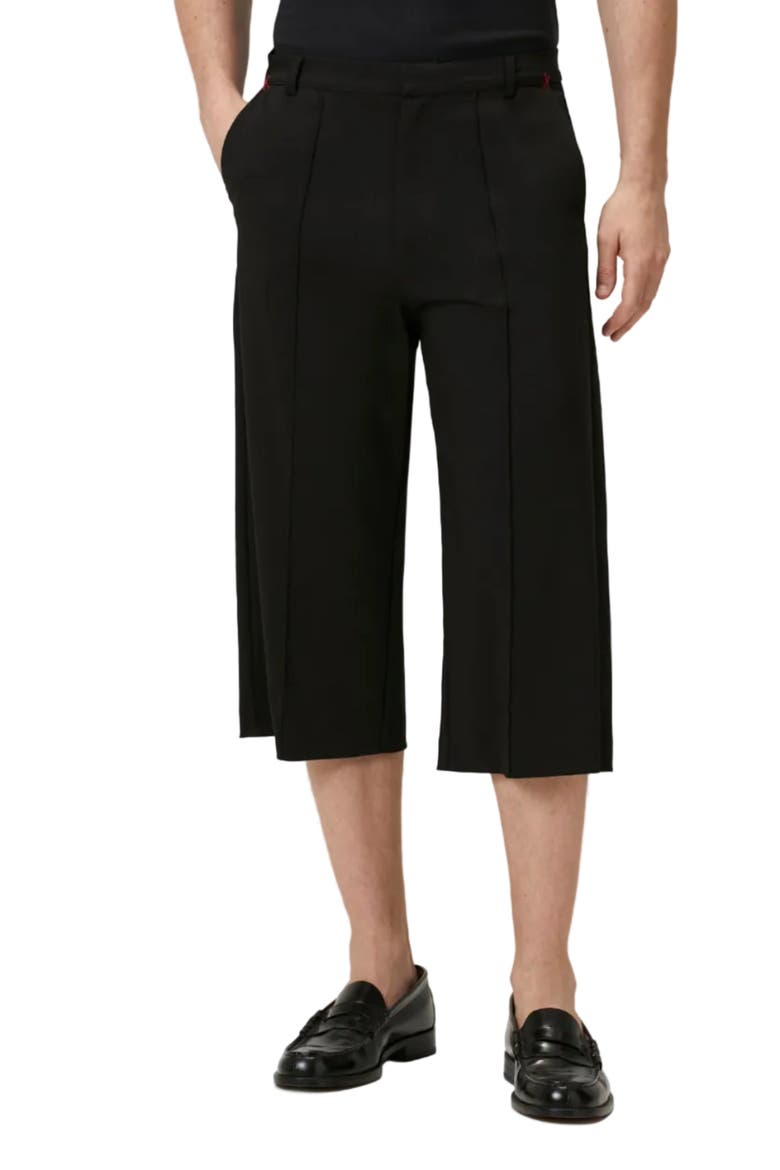 Cotton Woven Short, Alternate, color, BLACK