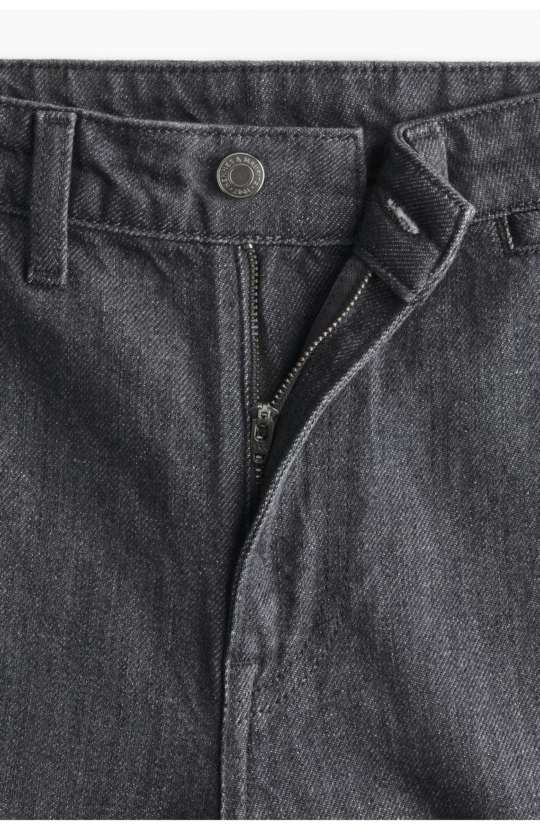 H&M Straight High Jeans, Alternate, color, Denim Gray