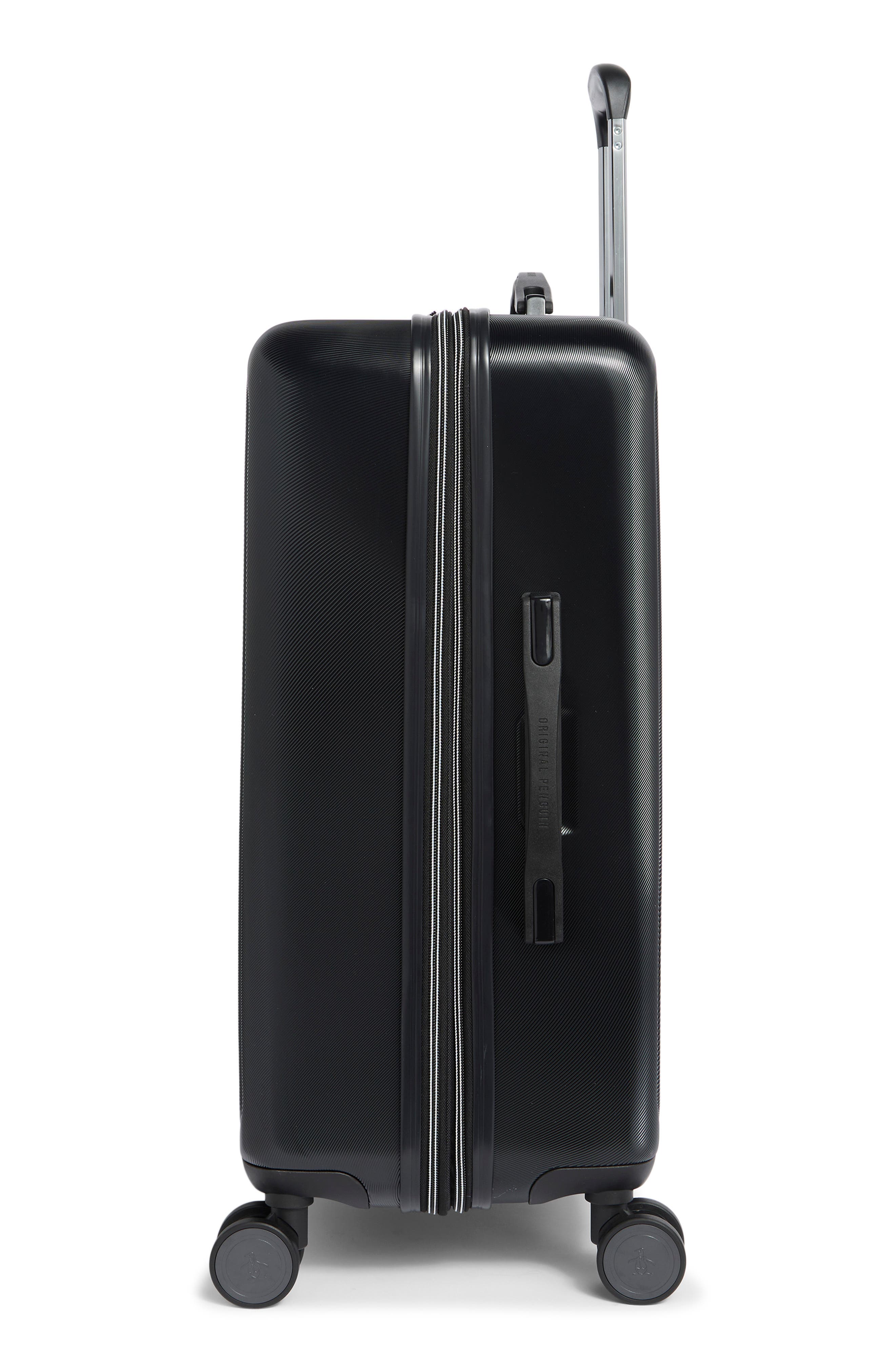 Original Penguin Finnes 25-Inch Hardside Spinner Luggage, Alternate, color, Black