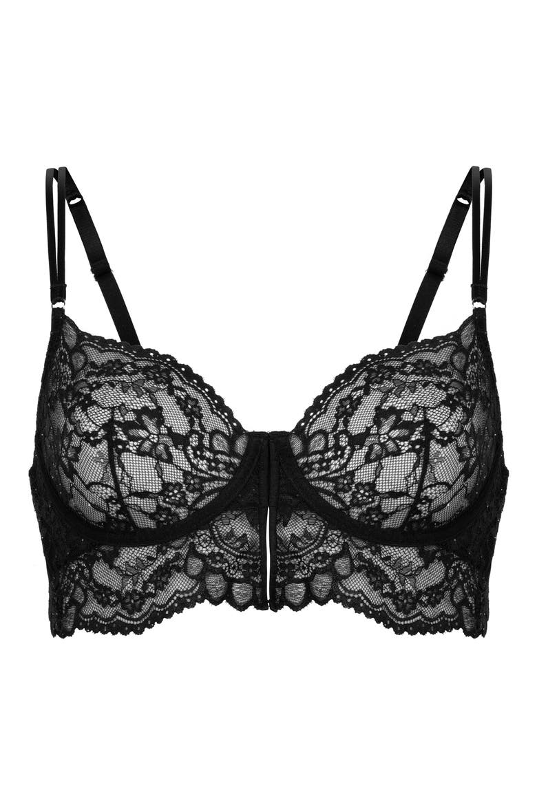Sabrina Underwire Bra, Alternate, color, CAVIAR