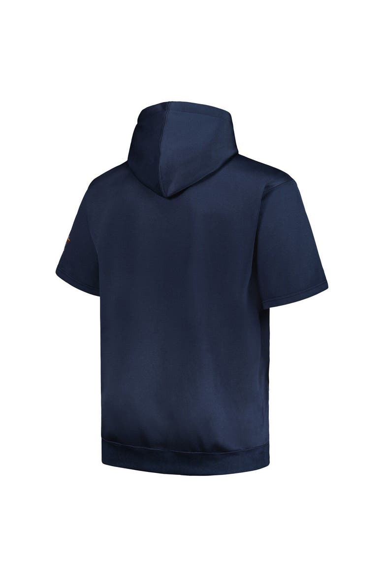 Men's Profile Navy Houston Astros Big & Tall Contrast Short Sleeve Pullover Hoodie, Alternate, color, Navy