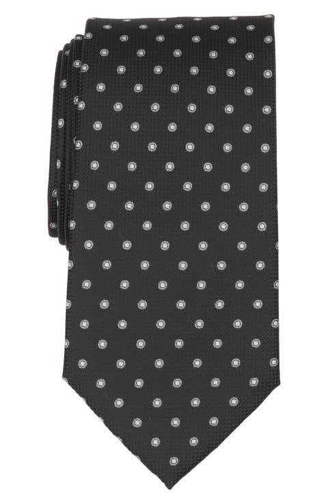 Tex Framed Dot Silk Blend Tie