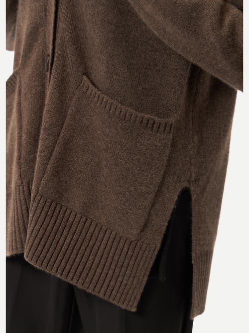 Gobi Mongolian Cashmere Relaxed-fit Cashmere Cardigan In Cocoa
