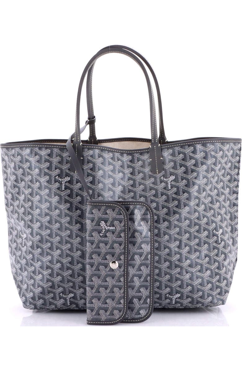 Pre-Owned Goyard Saint Louis Tote Coated Canvas PM, Alternate, color, Gray