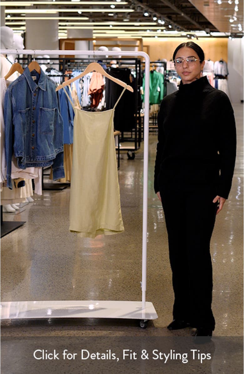 Premium Surf Holiday Linen Blend Minidress, sales video thumbnail