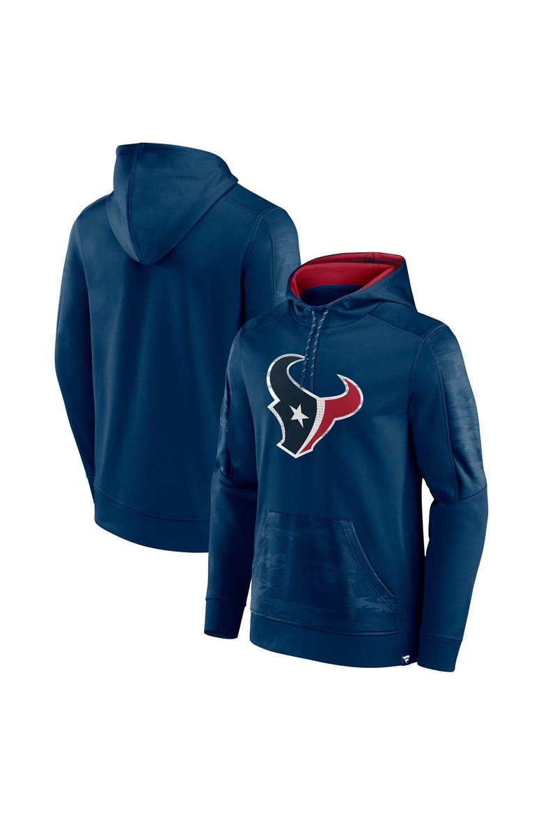 Men's Fanatics Branded Navy Houston Texans On The Ball Pullover Hoodie, Main, color, Navy