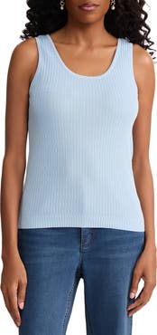 Jones New York Scoop Neck Rib Sweater Tank