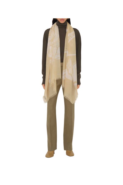 BURBERRY BURBERRY WIDE EKD WOOL SCARF
