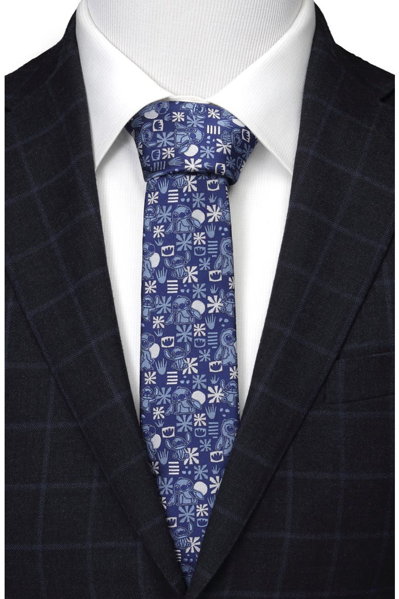 Disney Stitch Tie, Alternate, color, BLUE