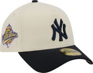 New Era Men's New Era Cream New York Yankees Chrome A-Frame 59FORTY Fitted Hat