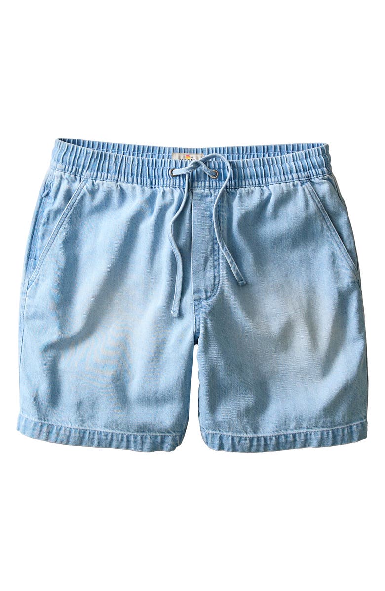 Marine Layer Saturaday Drawstring Denim Shorts, Alternate, color, Lightwash