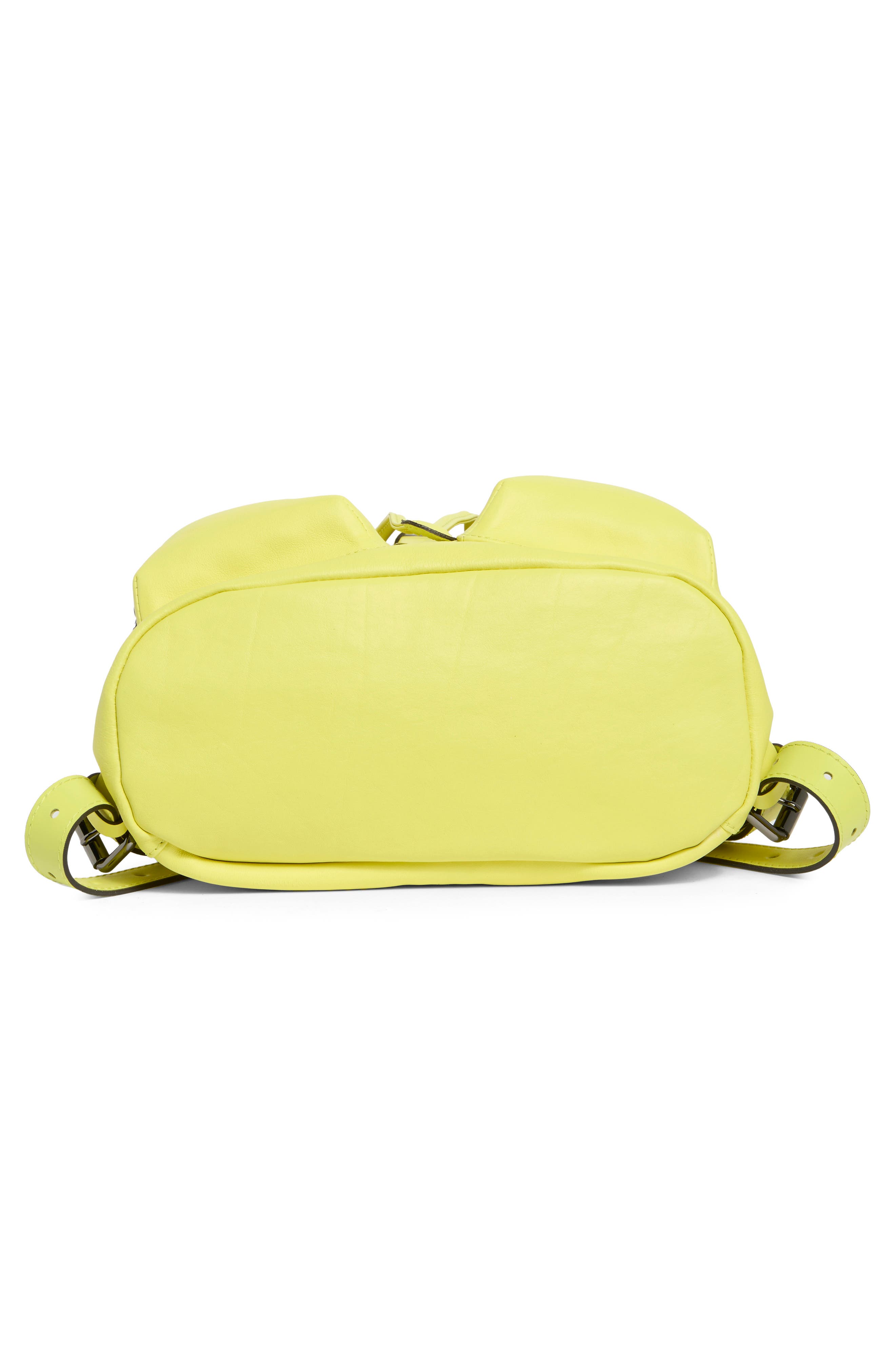 Longchamp 3D Medium Leather Backpack, Alternate, color, Neon