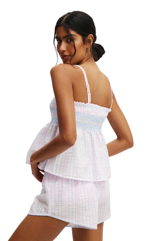 COTTON ON BODY COTTON ON BODY SHIRRED WOVEN SLEEP SET