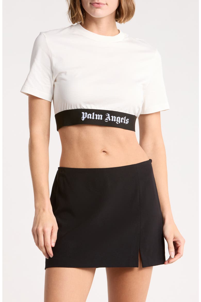 Cotton Crop Top, Main, color, WHITE