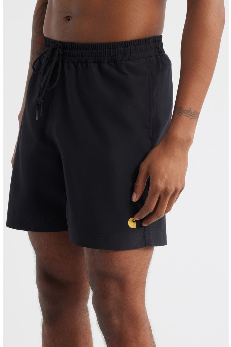 Chase Swim Trunks, Alternate, color, BLACK / GOLD