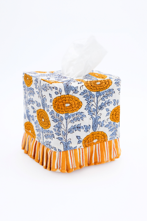 Ruffled Tissue Box Cover