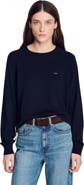 SANDRO Wool polo shirt with logo