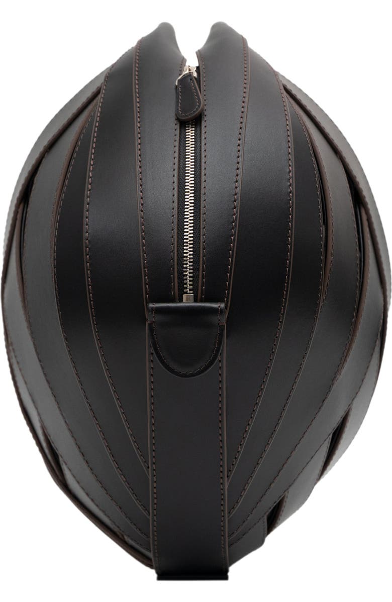PERRIN PARIS LE PANIER HANDBAG, Alternate, color, Black W/ Espresso Trim