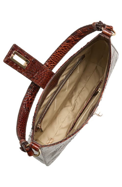 Brahmin Fallon Melbourne Medium Leather Shoulder Bag In Pecan
