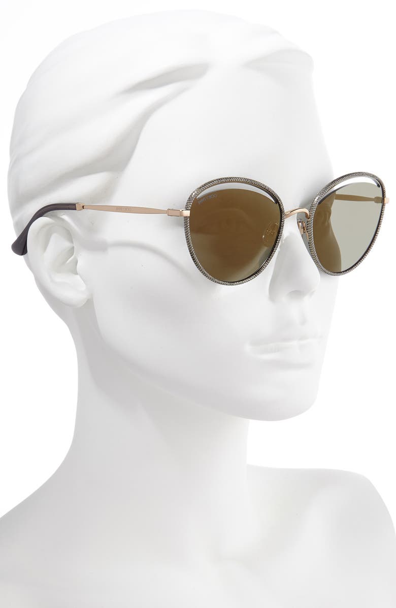Jimmy Choo Malya 59mm Cutout Lens Sunglasses, Alternate, color,