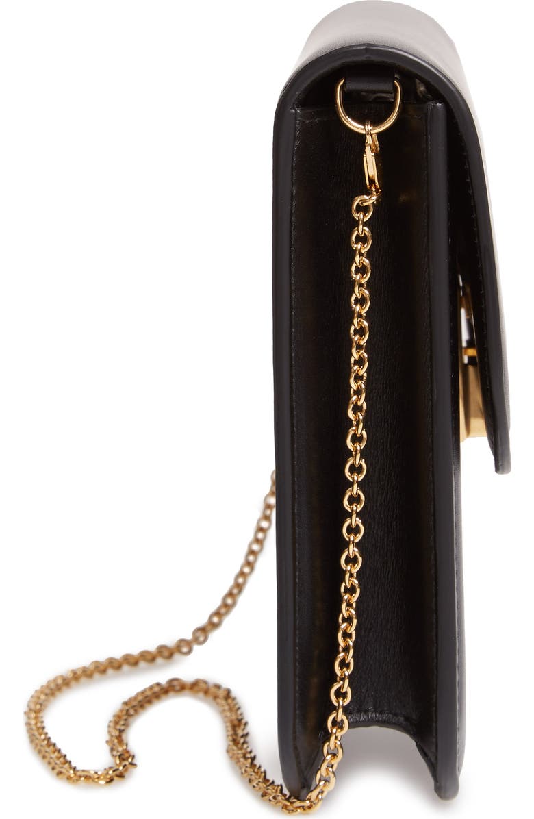 Victoria Beckham Eva Leather Clutch, Alternate, color,