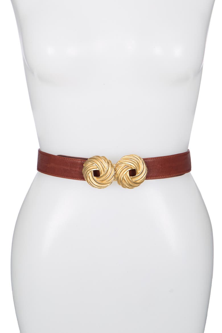 United Leather Belt, Main, color, COGNAC