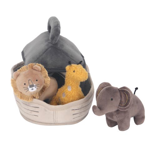 Lambs & Ivy Baby Noah Interactive Plush Boat/ark With Stuffed Animal Toys In Multi
