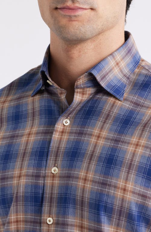 Johnnie-o Angelos Plaid Cotton Button-up Shirt In Blue