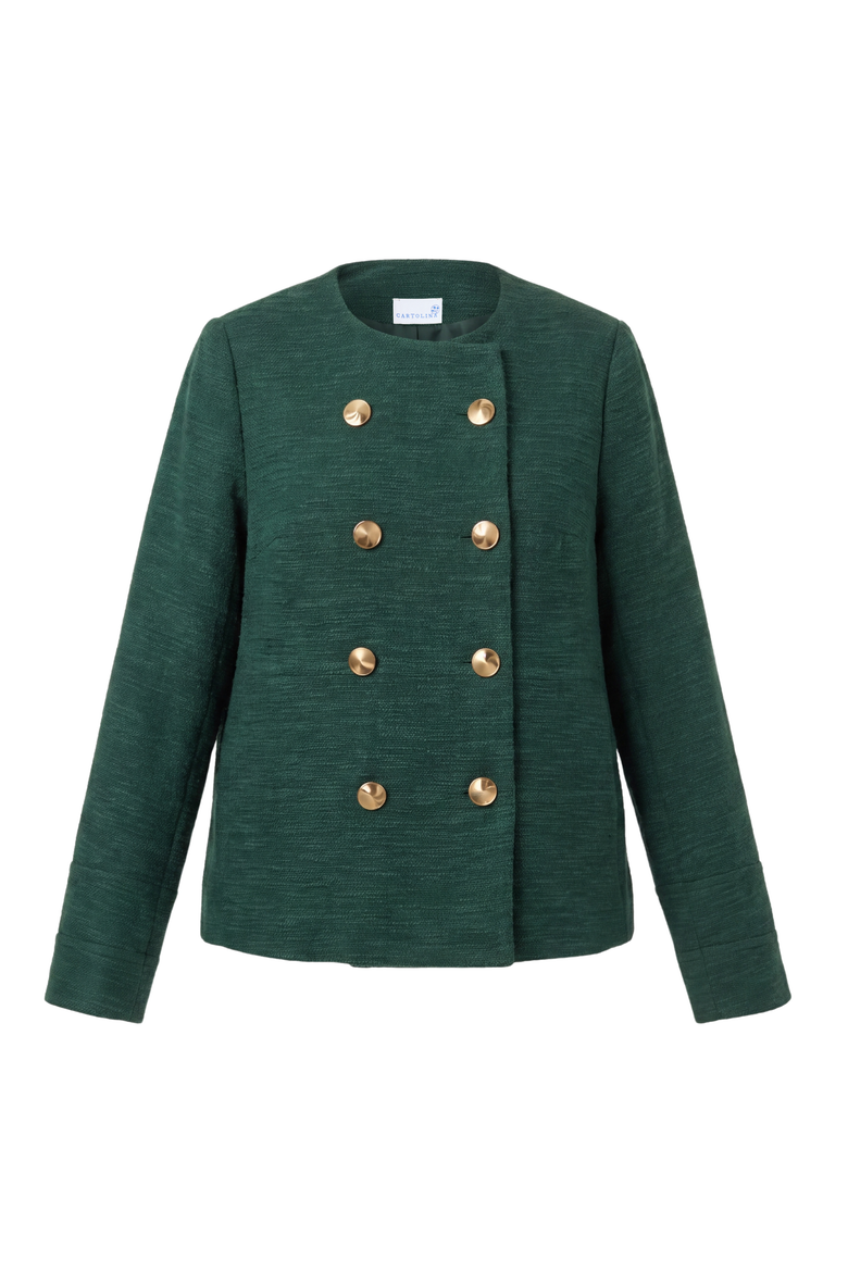 Greyson Bouclé Jacket, Main, color, Spruce