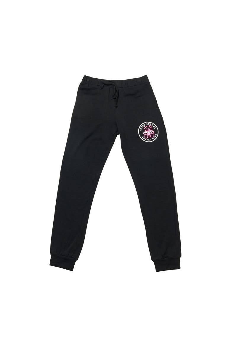 Sweatpants with screen - Little Kid, Alternate, color, Black Teddy