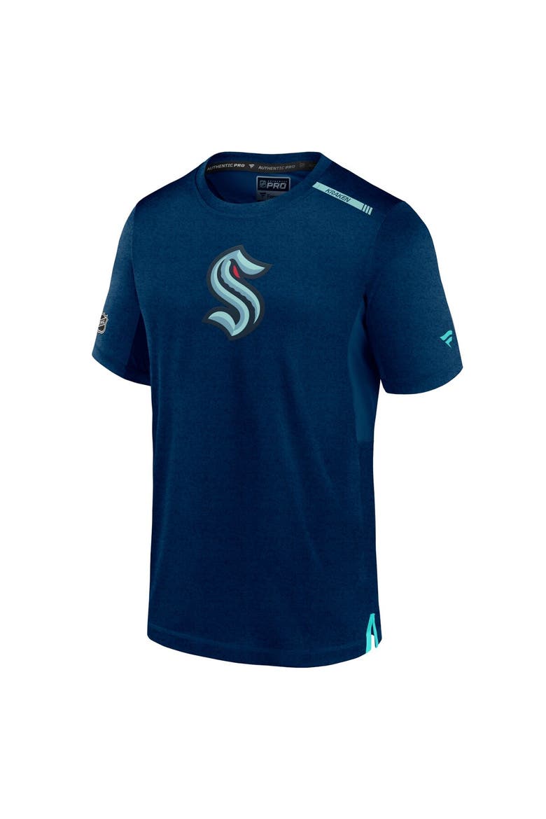 Men's Fanatics  Deep Sea Blue Seattle Kraken Authentic Pro Performance T-Shirt, Alternate, color, Navy