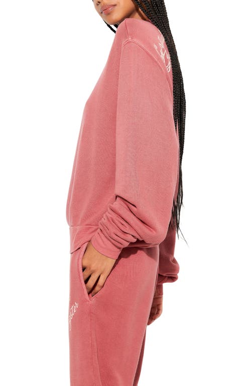 Spiritual Gangster Insignia Bardot Sweatshirt In Canyon