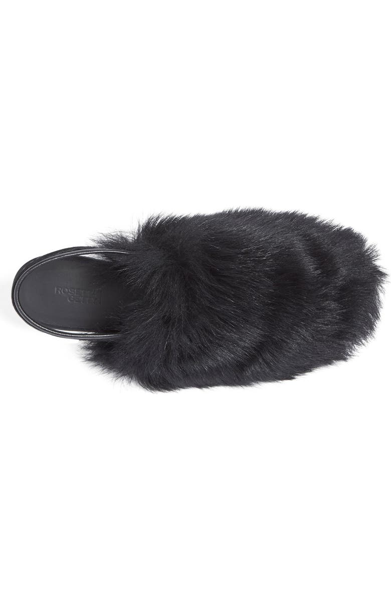 Rosetta Getty Genuine Shearling Slingback Flat, Alternate, color,