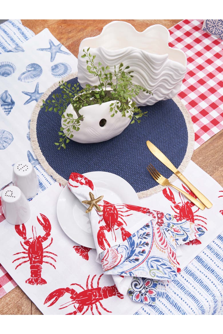 Lobster Towel, Alternate, color, Red