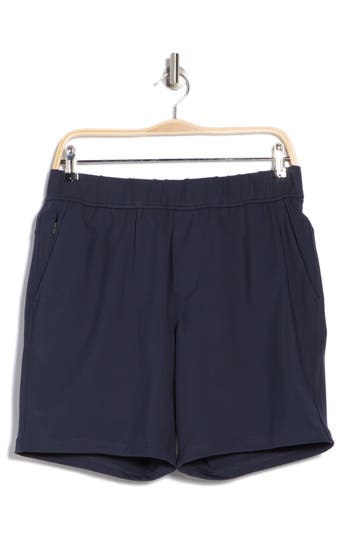 Z By Zella All Day 8-inch Knit Shorts In Navy Eclipse