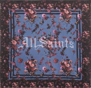 AllSaints Perta Silk Twill Scarf