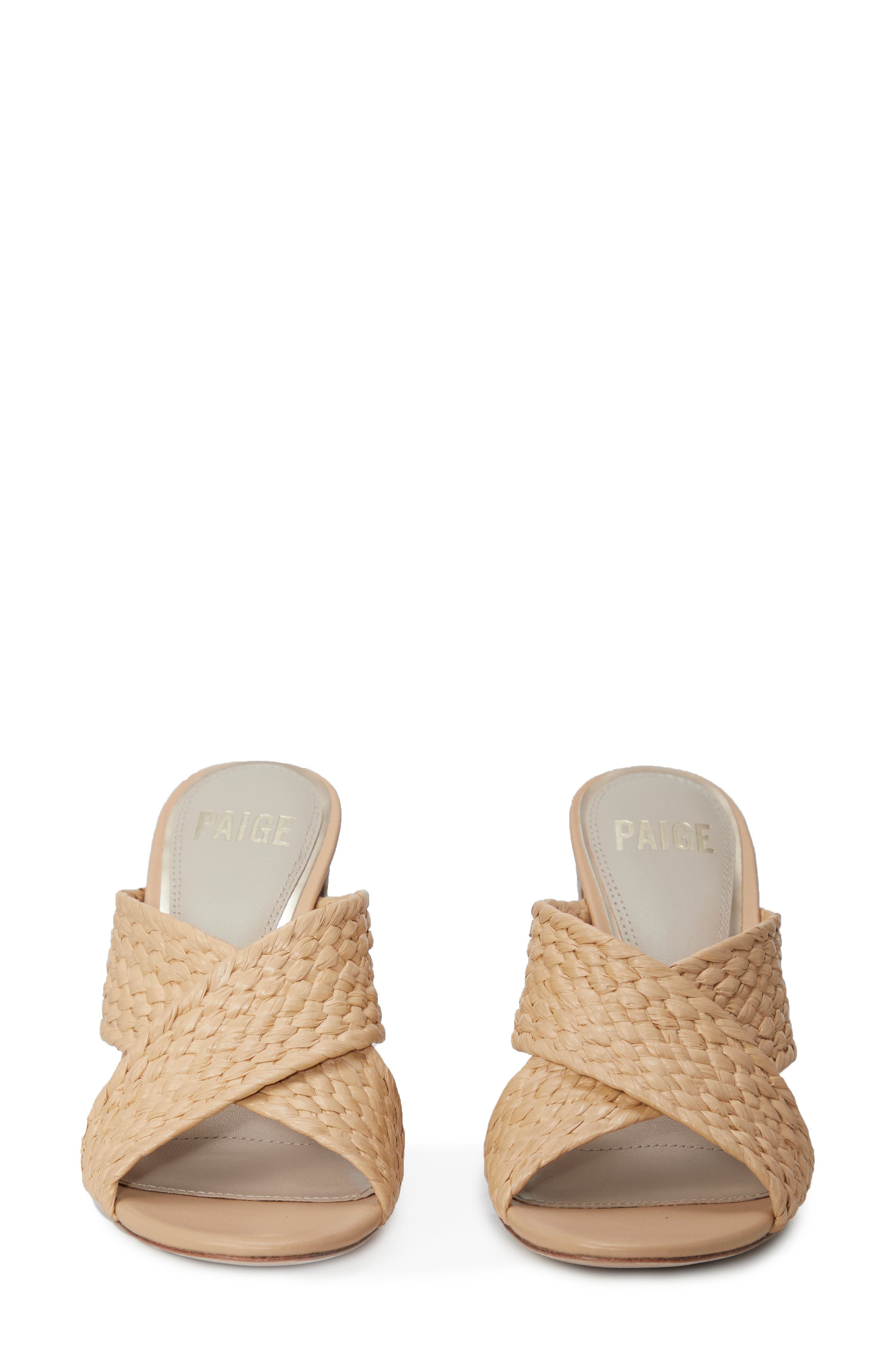 PAIGE Nova Sandal, Alternate, color, Straw