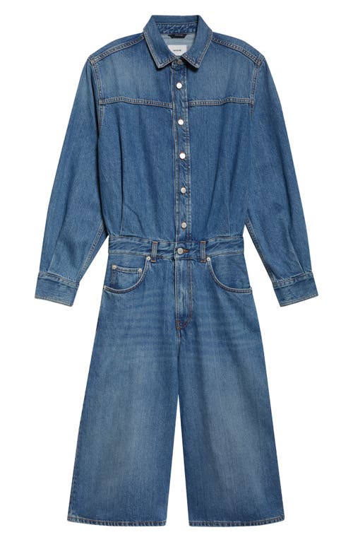 Haikure Tonya Denim Romper In Mediterranean Blue